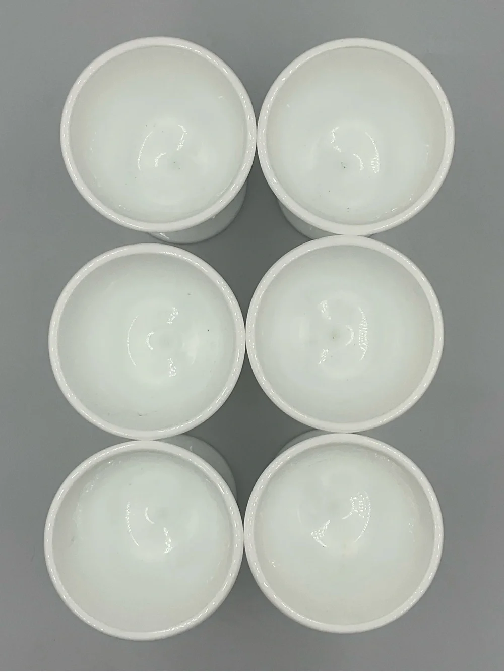 Vintage Indiana Glass Colony Harvest Grape Milk Glass Goblets-Set of 6